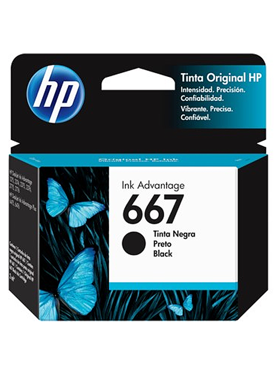 HP 667 BLACK | Tinta Original