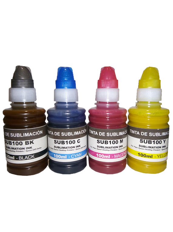 EPSON Tinta Sublimacion PACK X 4 Botellas 100 ml.