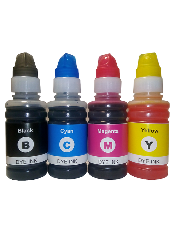 EPSON T504 DYE PACK X 4 Black, Cyan, Magenta, Yellow Botellas Alternativas